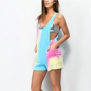 BNWT🌈 RAINBOW TIE DYE ROMPER!!